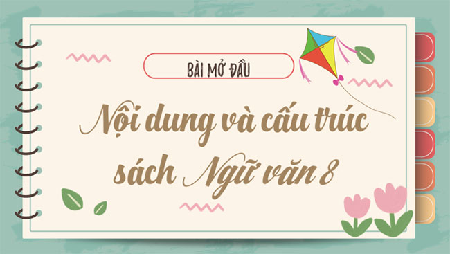 Giáo án PowerPoint Ngữ văn 8 Bài mở đầu: Nội dung và cấu trúc của sách Ngữ văn 8