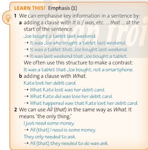 Tiếng Anh 12 Friends Global Unit 8 8B Grammar