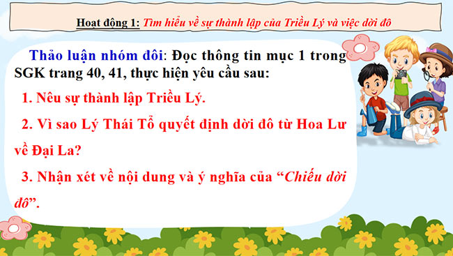 PowerPoint Lịch sử - Địa lí 5 Triều Lý và việc định đô ở Thăng Long