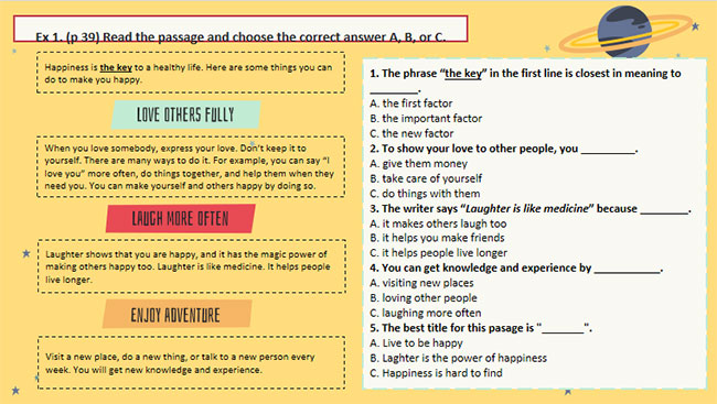 Tiếng Anh 7 Review 1: Skills