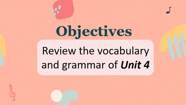 Tiếng Anh 7 Unit 4: Looking Back