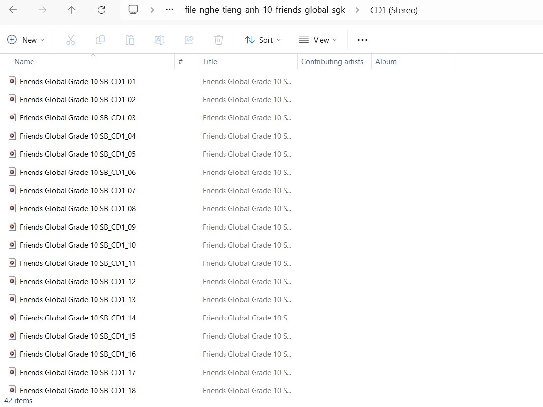 File nghe tiếng Anh 10 Friends Global