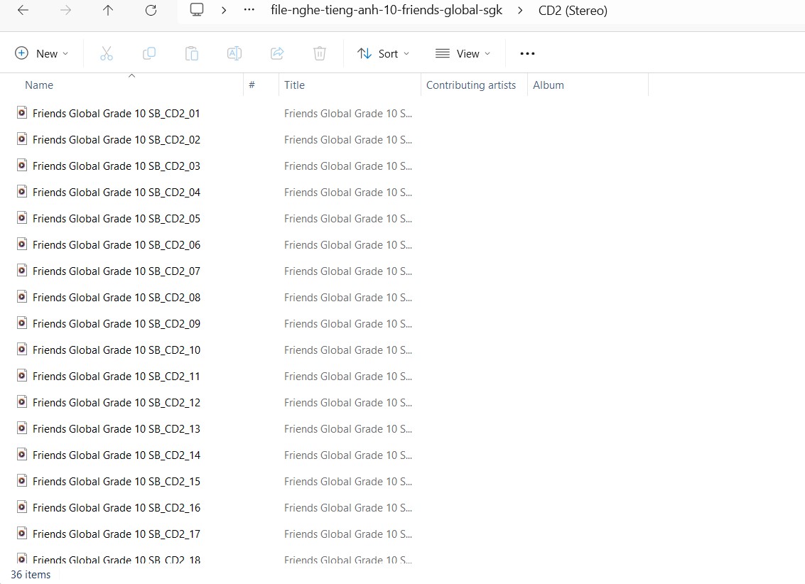File nghe tiếng Anh 10 Friends Global