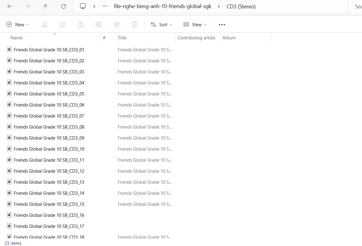 File nghe tiếng Anh 10 Friends Global