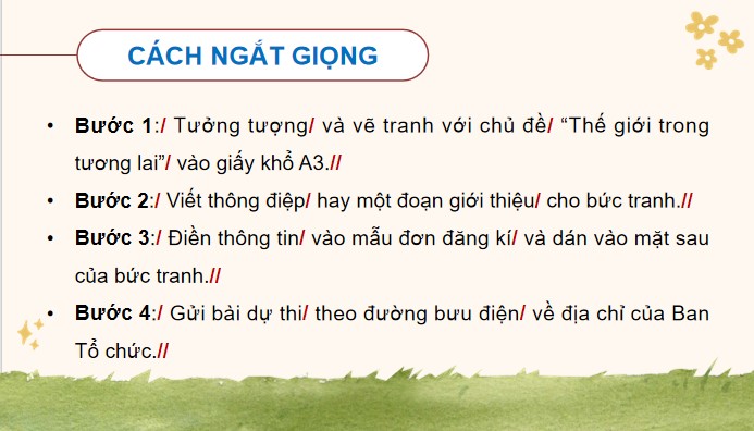 PowerPoint Tiếng Việt 4 Hướng dẫn tham gia cuộc thi vẽ