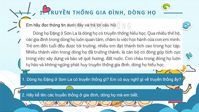 PowerPoint Tự hào về truyền thống gia đình, dòng họ