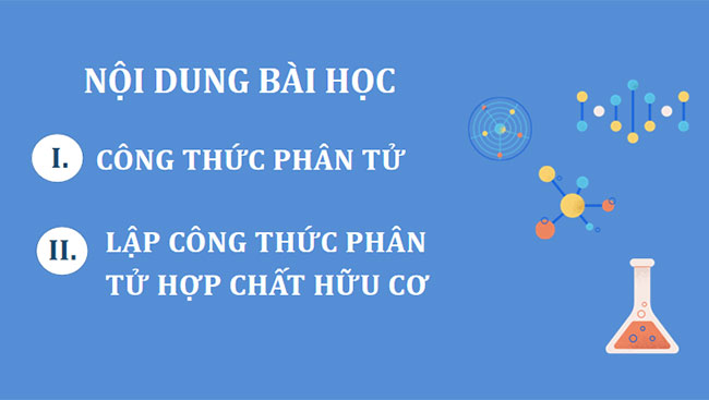 Công thức phân tử hợp chất hữu cơ