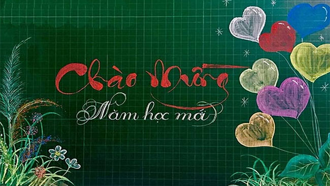 PowerPoint chào đón học sinh lớp 1