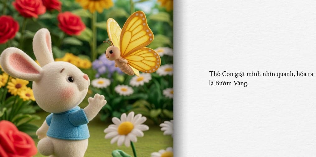 Bộ sách lật truyện tranh AI cho mầm non