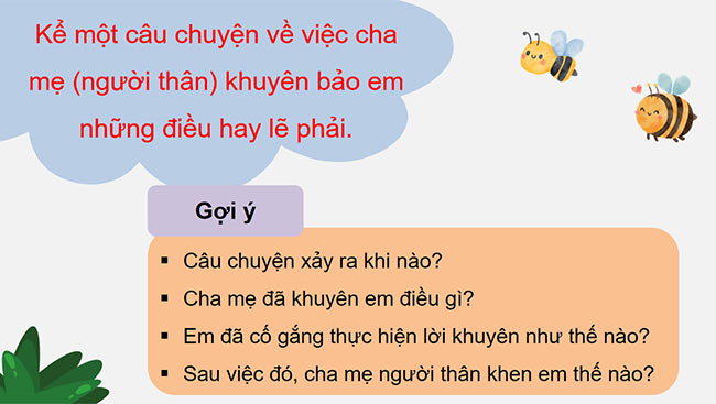 PowerPoint Tiếng Việt 3 Kể chuyện em và người thân