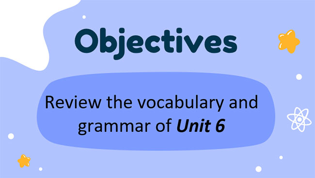 Giáo án PowerPoint Tiếng Anh 7 Unit 6: Looking Back