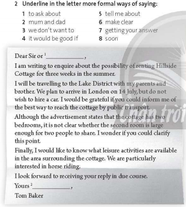 Friends Global 11 Workbook Unit 8 8H Writing minh họa 2