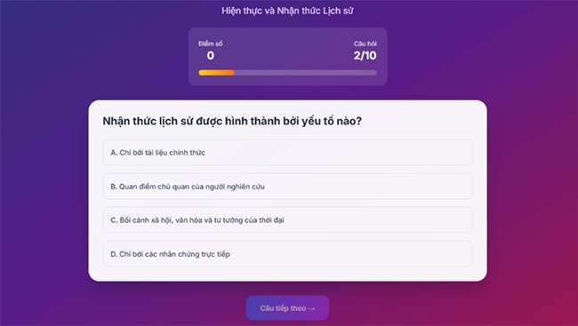 Hiện thực lịch sử và nhận thức lịch sử