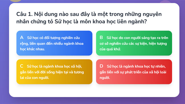 Sử học với các lĩnh vực khoa học khác