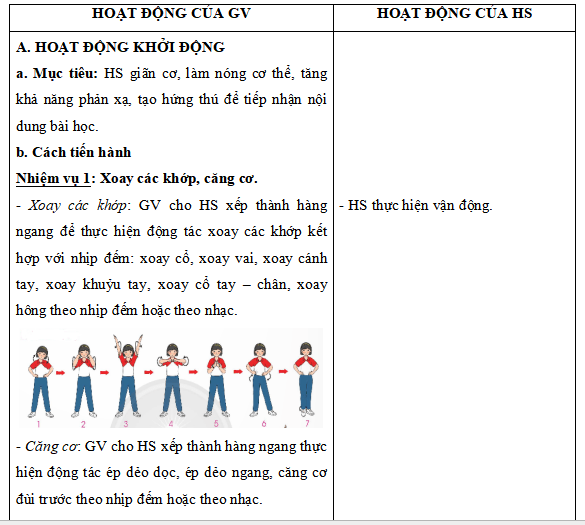 Giáo án Giáo dục Thể chất lớp 5 Chân trời sáng tạo
