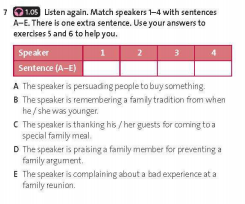 Friends Global 11 Workbook Unit 1 1C Listening minh họa 5