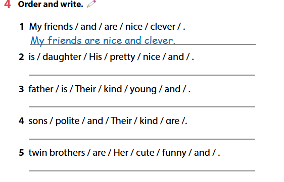 Sách bài tập Tiếng Anh 4 Wonderful world Unit 1 lesson 2 minh họa 4