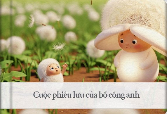 Sách lật truyện tranh: Cuộc phiêu lưu của bồ công anh