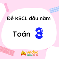 Bộ đề thi khảo sát chất lượng đầu năm môn Toán lớp 3