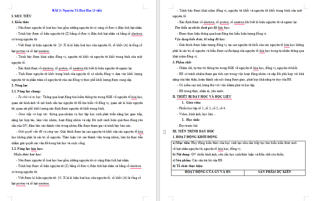 PowerPoint Hóa học 10 Bài 3: Nguyên tố hóa học