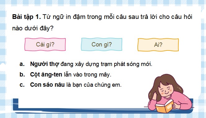 PowerPoint Tiếng Việt 4 Thành phần chính của câu