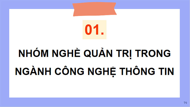 Nhóm nghề quản trị thuộc ngành Công nghệ thông tin