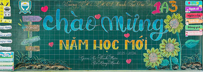 Trang trí bảng lớp