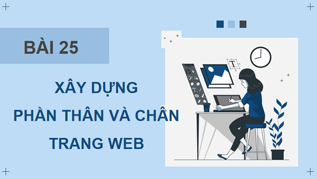 Xây dựng phần thân và chân trang web