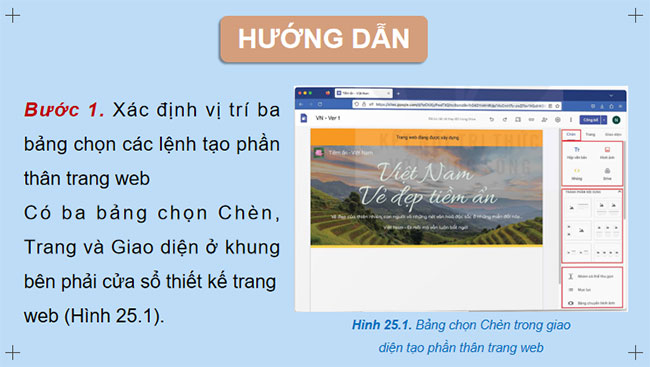 Xây dựng phần thân và chân trang web