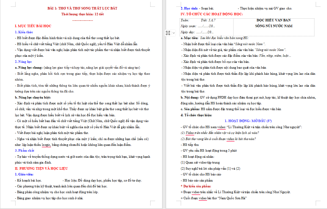  Sông núi nước nam