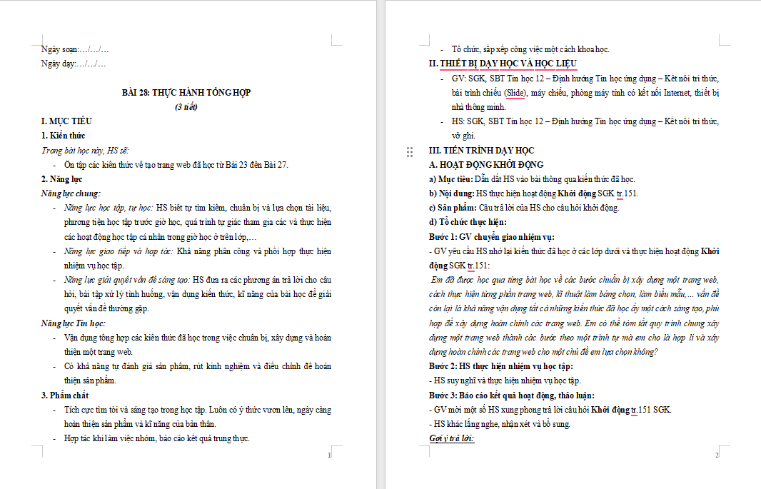  Thực hành tổng hợp