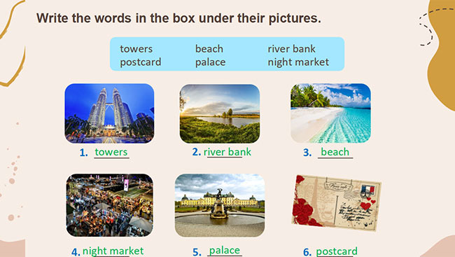 PowerPoint Tiếng Anh 6 Unit 9: Looking Back