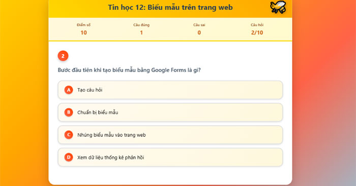 Biểu mẫu trên trang web