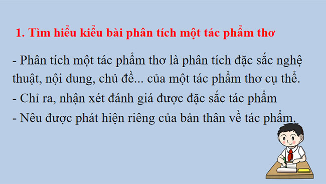 Phân tích một tác phẩm thơ