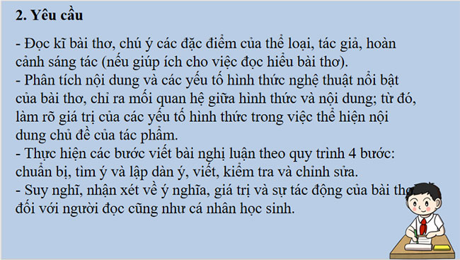 Phân tích một tác phẩm thơ