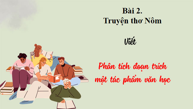 Phân tích một đoạn trích tác phẩm văn học