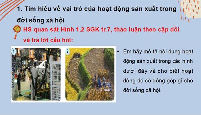 Các hoạt động kinh tế cơ bản trong đời sống xã hội