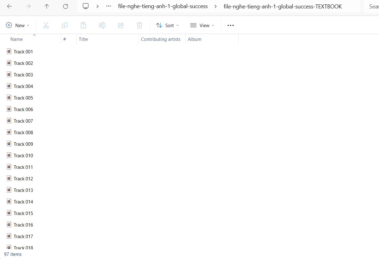 File nghe tiếng Anh 1 Global Success