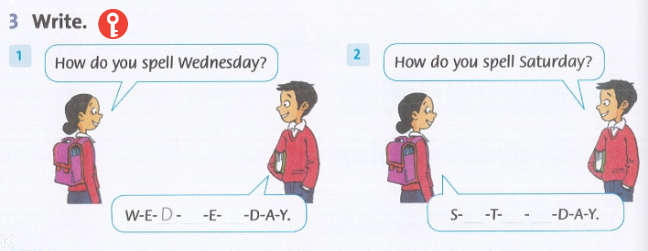 Sách bài tập Family and Friends 4 Starter lesson 3 minh họa 3