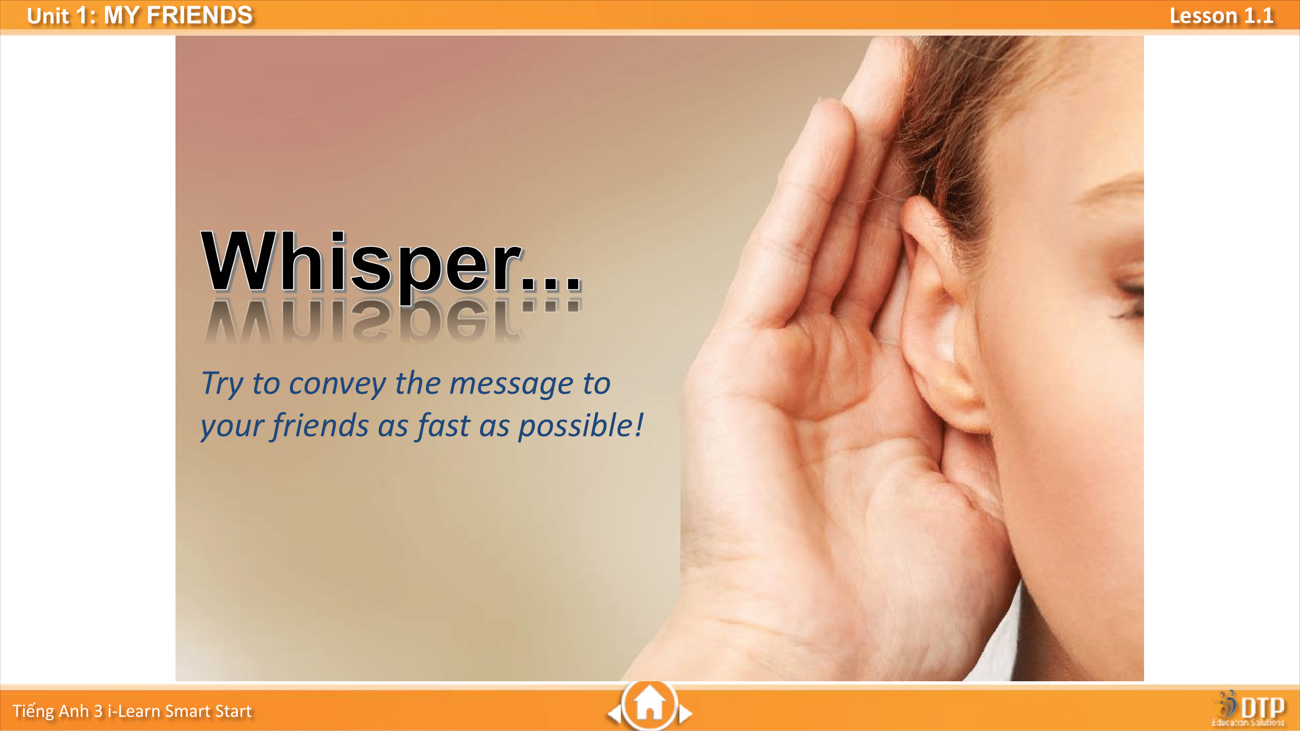 Bài giảng điện tử tiếng Anh 3 i-Learn Smart Start Unit 1