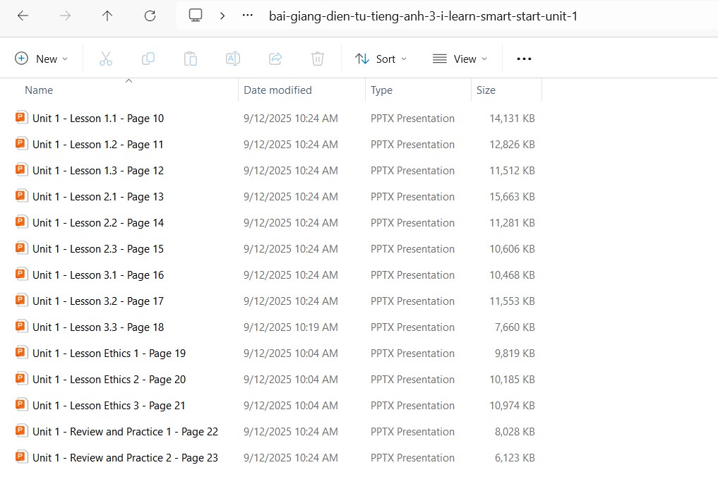 Bài giảng điện tử tiếng Anh 3 i-Learn Smart Start Unit 1