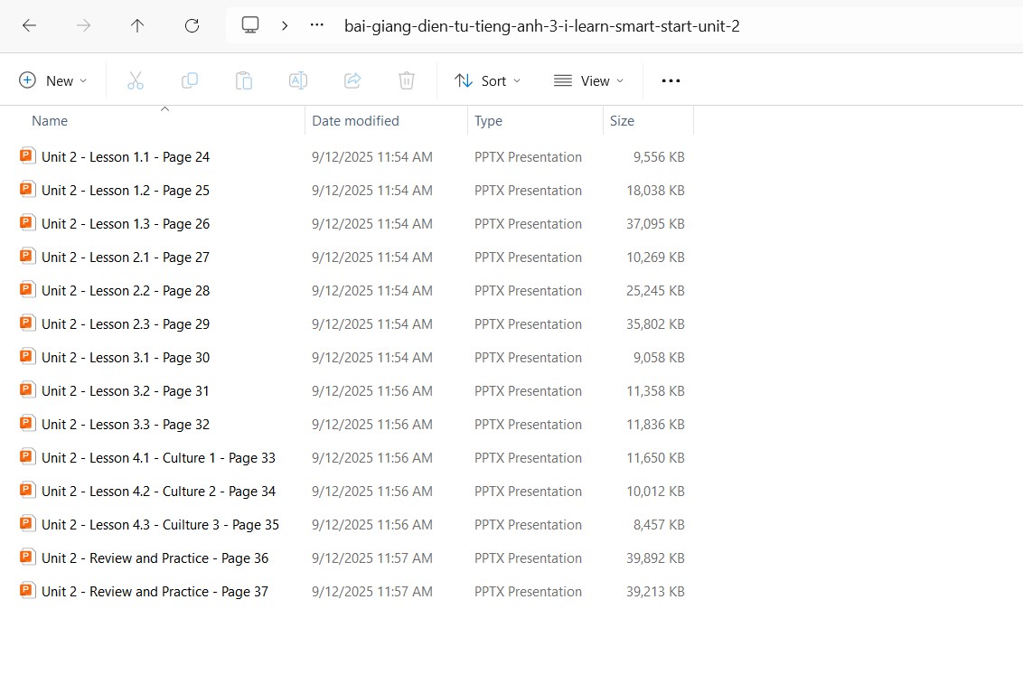 Bài giảng điện tử tiếng Anh 3 i-Learn Smart Start Unit 2