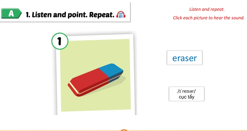 Bài giảng điện tử tiếng Anh 3 i-Learn Smart Start Unit 3