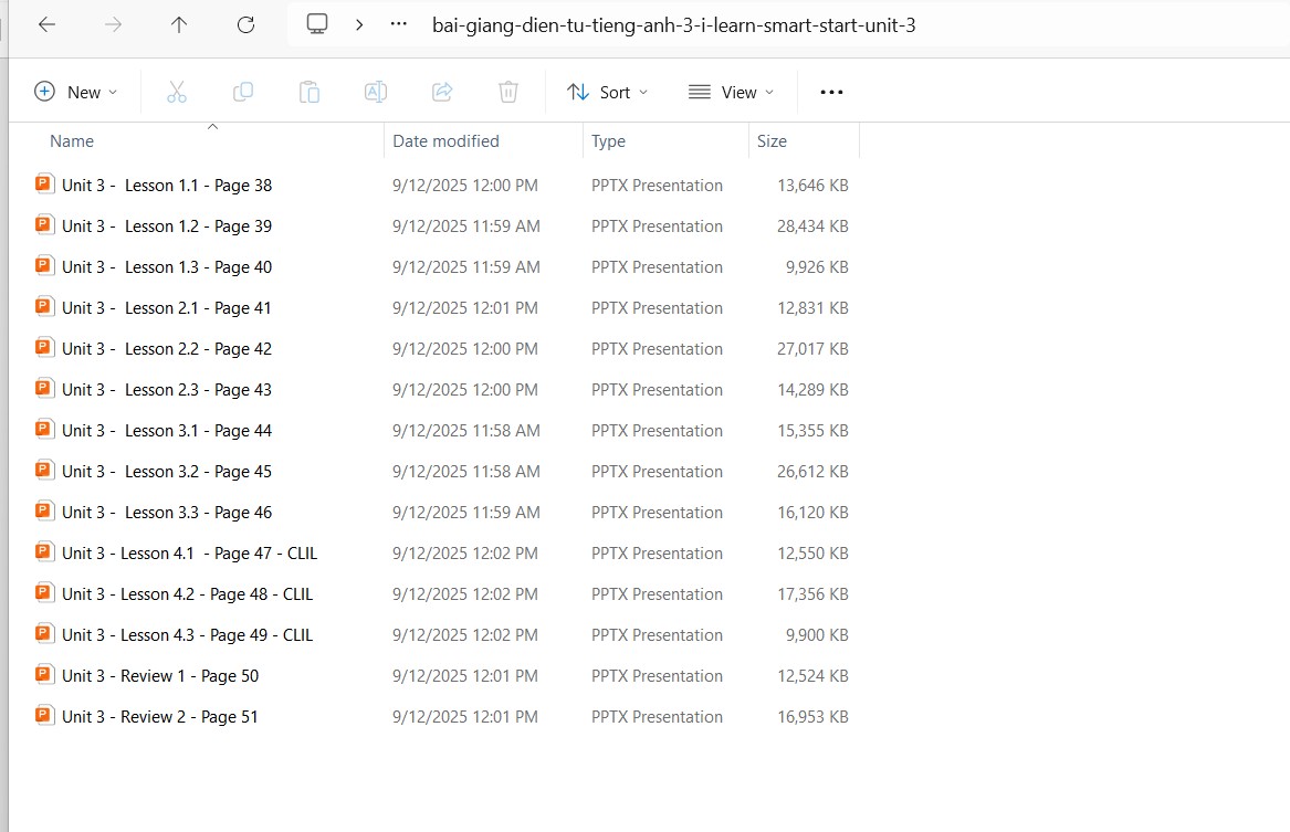 Bài giảng điện tử tiếng Anh 3 i-Learn Smart Start Unit 3