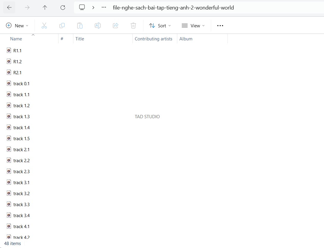 File nghe sách bài tập tiếng Anh 2 Wonderful world