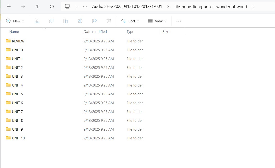 File nghe tiếng Anh 2 Wonderful world