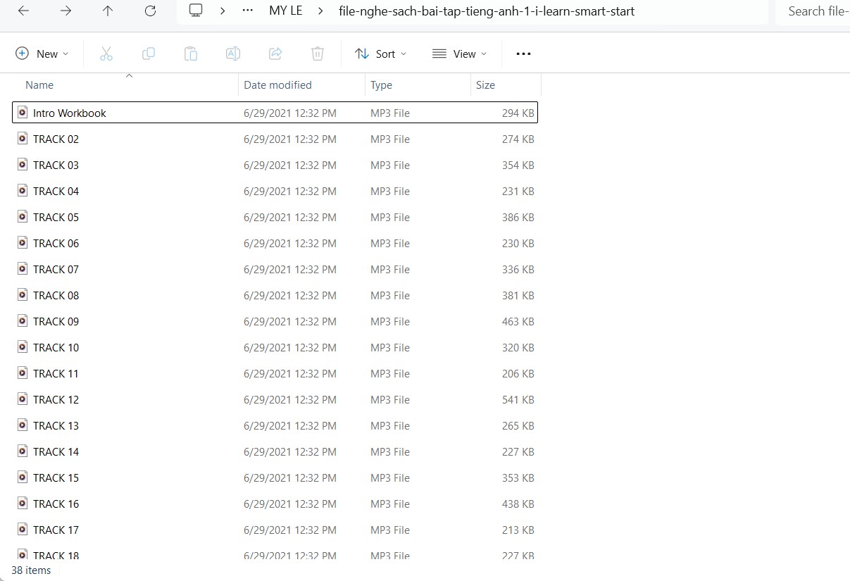 File nghe sách bài tập tiếng Anh 1 i-Learn Smart Start