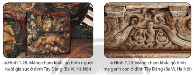 Giải Chuyên đề Lịch sử 11 Chân trời sáng tạo: Nghệ thuật thời Lê Trung Hưng