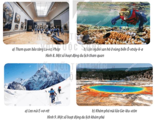 Giải Chuyên đề Địa lí 11 Kết nối tri thức: Một số loại hình du lịch phổ biến trên thế giới
