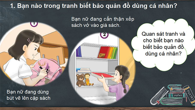 PowerPoint Đạo đức 2 Bài 3: Bảo quản đồ dùng cá nhân